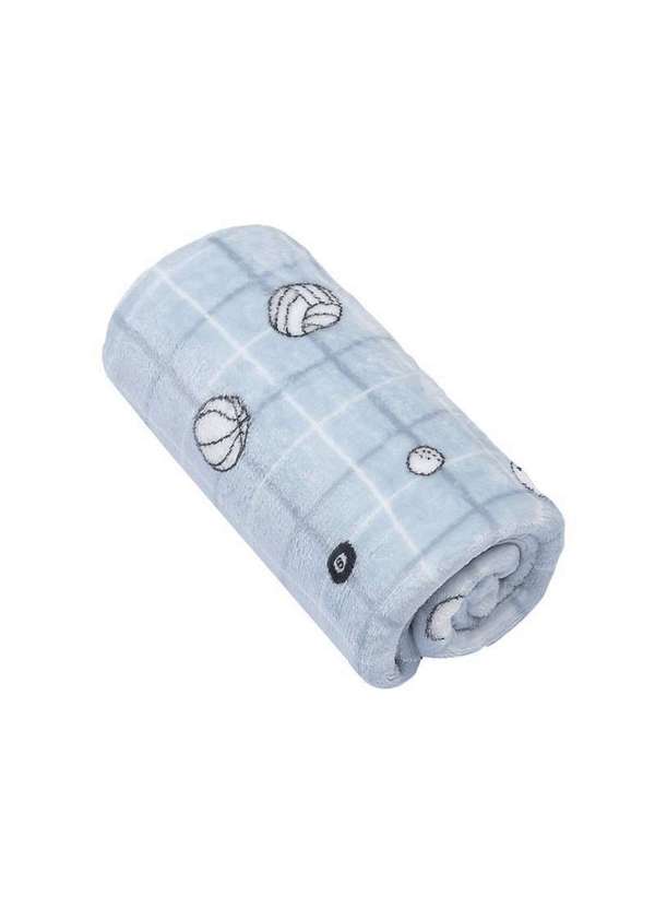 Papi - Cobertor de Microfibra Bebê Estampado Esporte Papi Azul