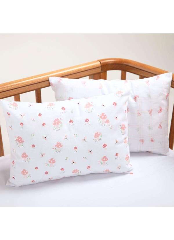 Papi - Kit Fronha Bebê Cogumelo Contém 02 Un Papi Branco