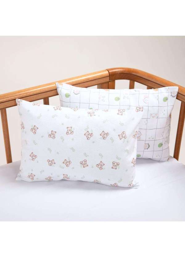 Papi - Kit Fronha Bebê Ursinho Contém 02 Un Papi Branco