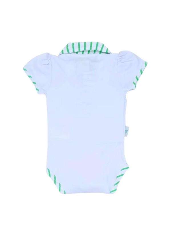 Revedor - Body Palmeiras Manga Curta Feminino Oficial Branco 2