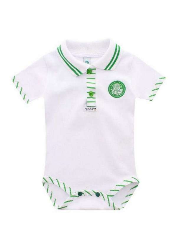 Revedor - Body Palmeiras Manga Curta Masculino Oficial Branco
