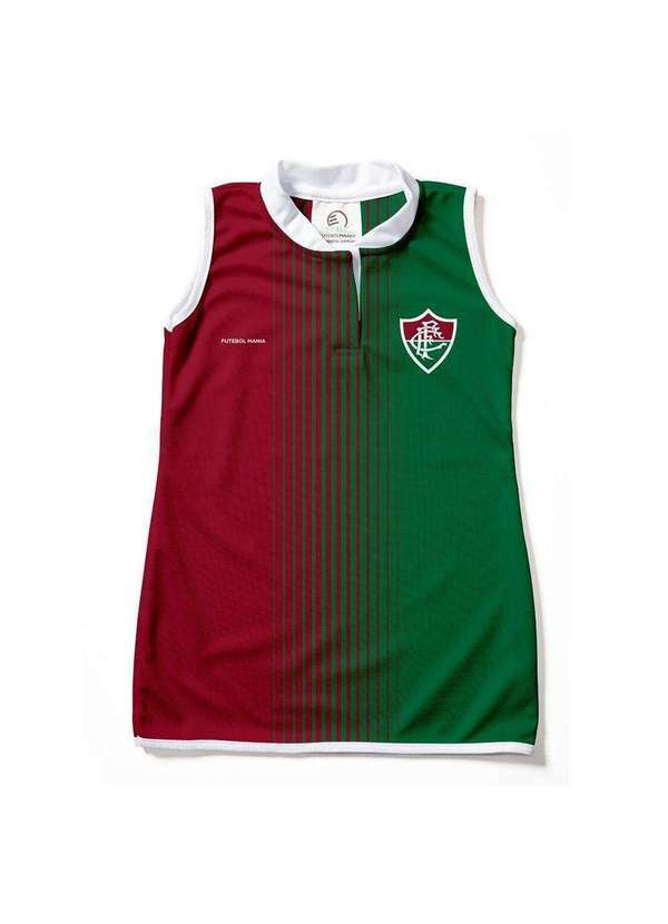 Torcida Baby - Vestido Infantil Fluminense Tubinho - Torcida Baby Branco / Azul