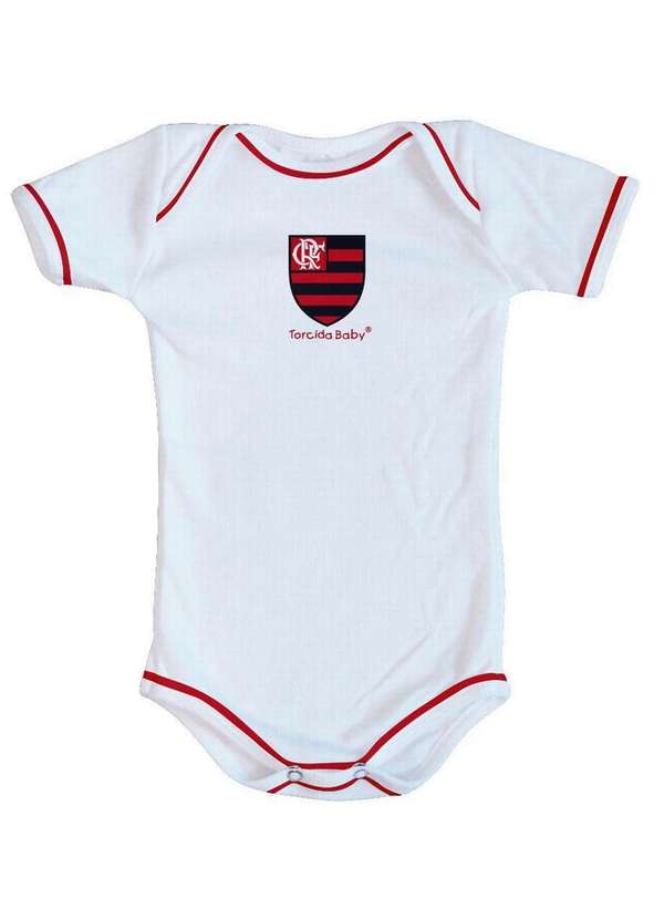 Torcida Baby - Body Flamengo Oficial Branco - Torcida Baby Branco 2