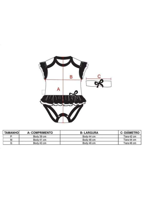 Revedor - Body Vestido Corinthians com e Tiara Oficial Branco 4