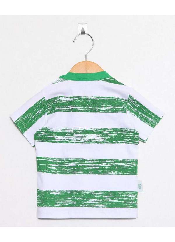 Revedor - Camiseta Bebê Palmeiras Listras Revedor Verde 2