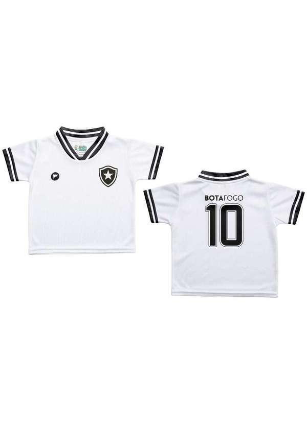 Torcida Baby - Camiseta Infantil Botafogo Branca - Torcida Baby Branco / Preto