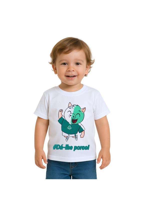 Revedor - Camiseta Infantil Palmeiras Mascote Branca Oficial Branco