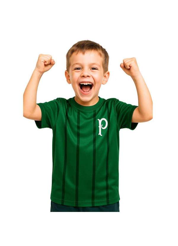 Revedor - Camiseta Infantil Palmeiras Verde Listrada Oficial Verde