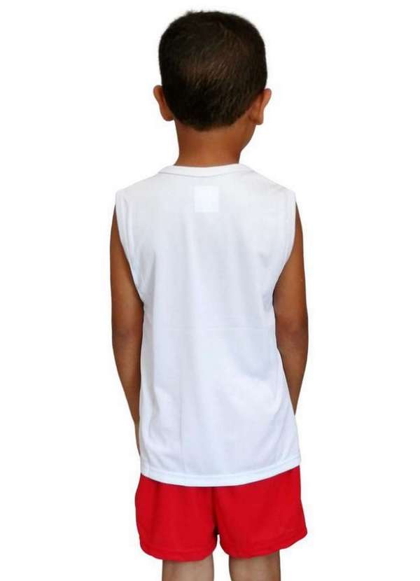 Revedor - Camiseta Infantil São Paulo Regata Oficial Branco 3