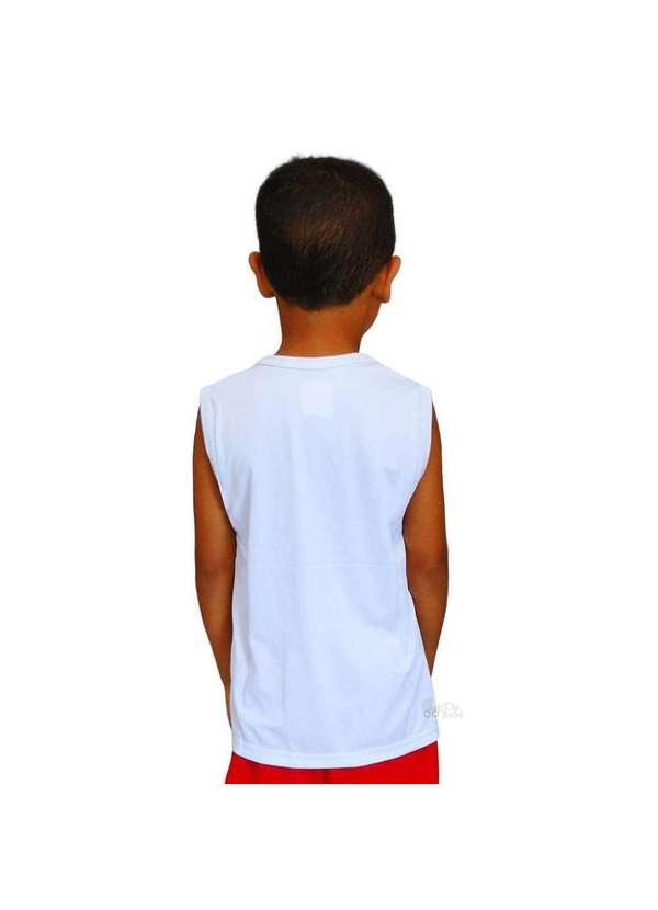 Revedor - Camiseta Infantil São Paulo Regata Oficial Branco 5