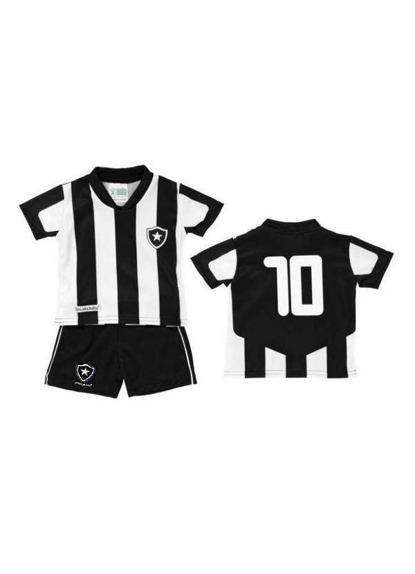 Torcida Baby - Uniforme Infantil Botafogo Oficial - Torcida Baby Preto / Branco 5