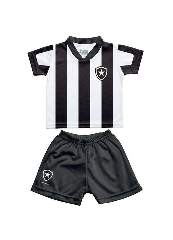 Torcida Baby - Uniforme Infantil Botafogo Oficial - Torcida Baby Preto / Branco 6