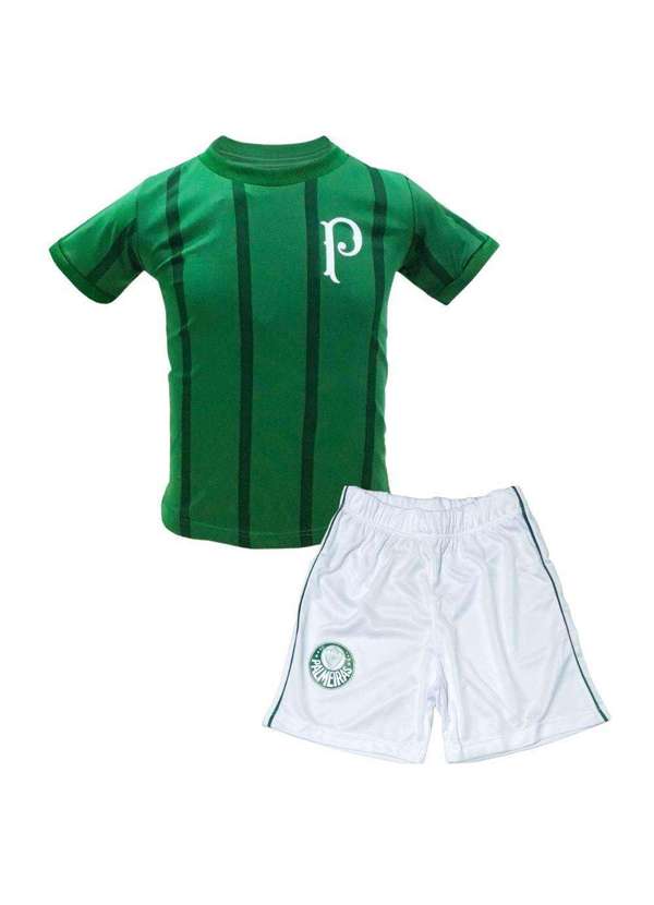 Revedor - Uniforme Infantil Palmeiras Listrado Oficial Verde