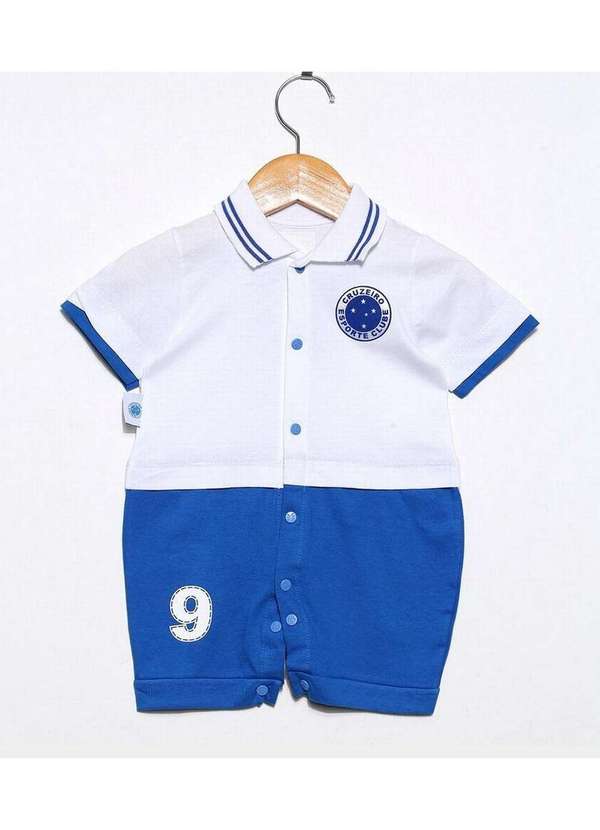 Revedor - Macacão Bebê Cruzeiro Uniforme Oficial Branco