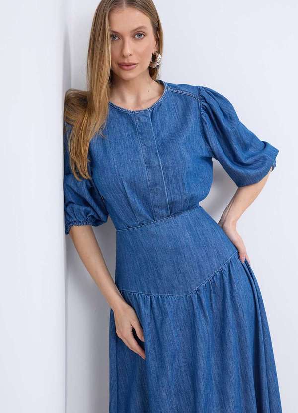 Laccord - Blusa Jeans Meia Manga Azul 1