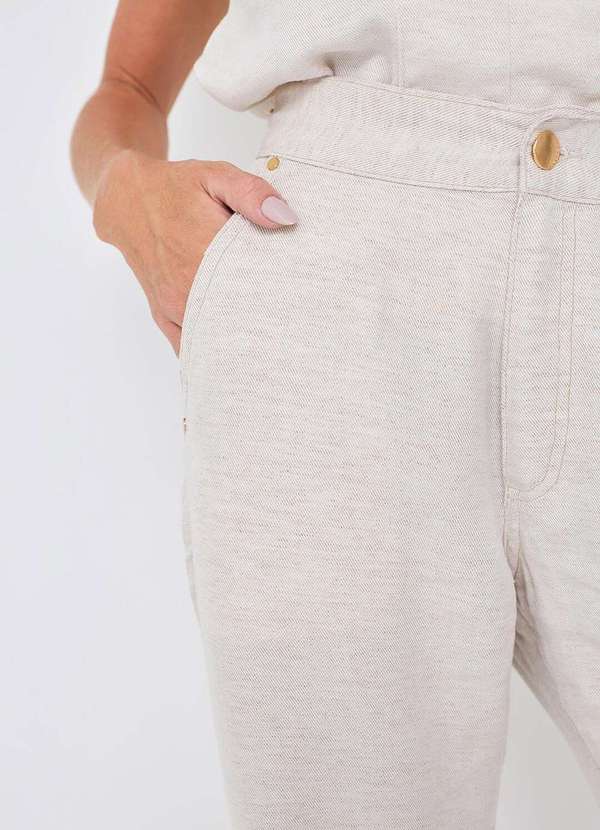 Laccord - Calca com Linho Comfort Branco 4
