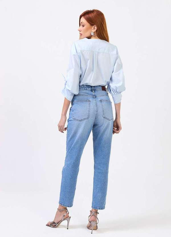 Laccord - Calca Jeans Mom Denim Claro Azul 4