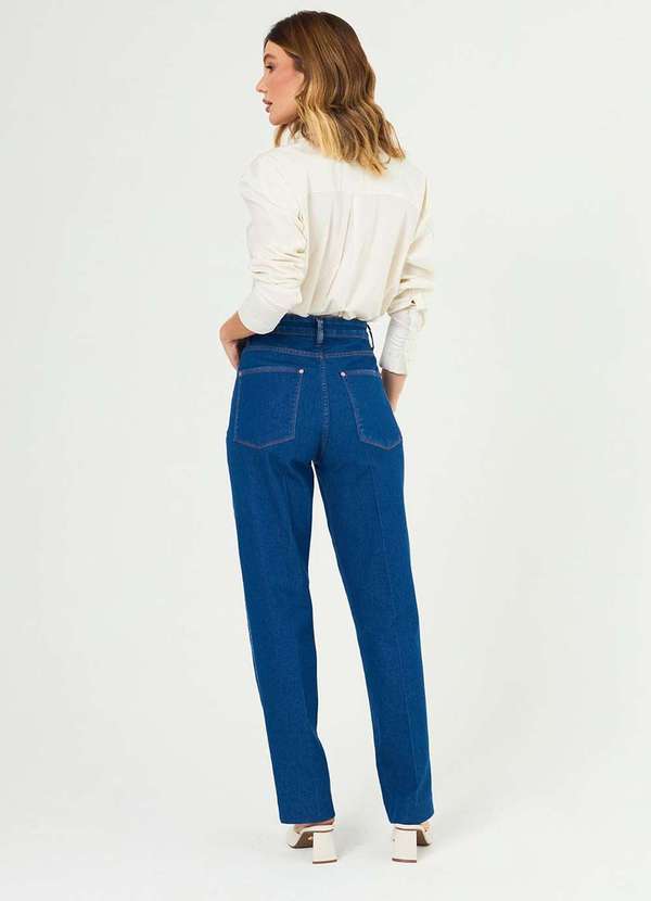 Laccord - Calca Jeans Reta Denim Medio Azul 6