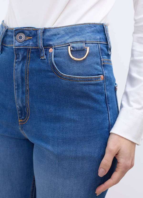 Laccord - Calca Jeans Slim Flare Denim Medio Azul 3