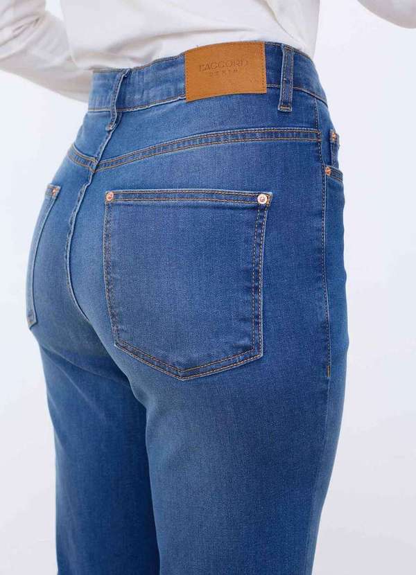 Laccord - Calca Jeans Slim Flare Denim Medio Azul 6