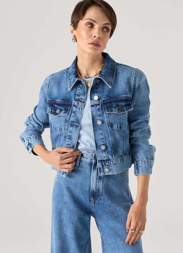 Laccord - Jaqueta Jeans Trucker Azul 1