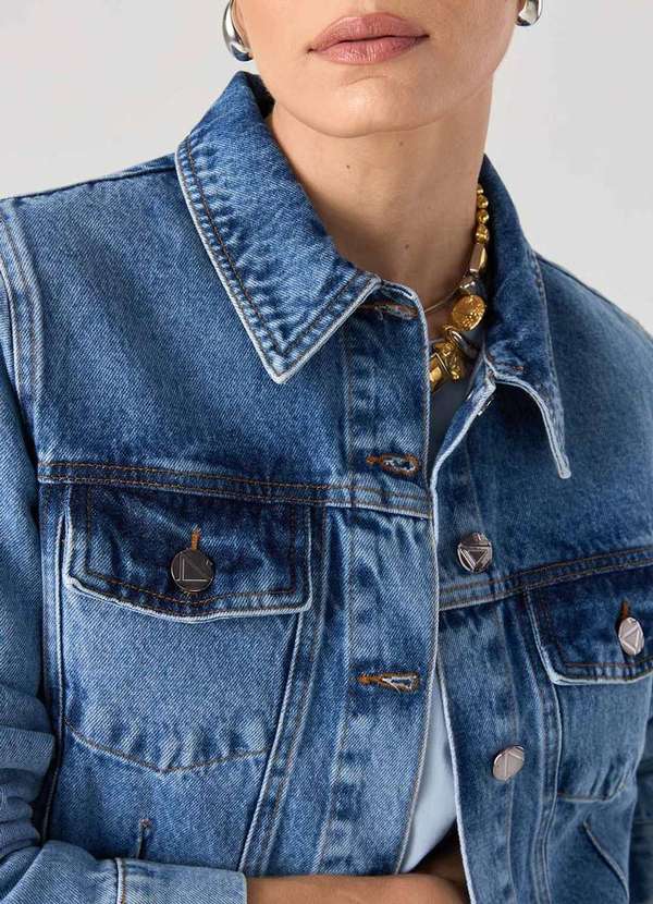 Laccord - Jaqueta Jeans Trucker Azul 3