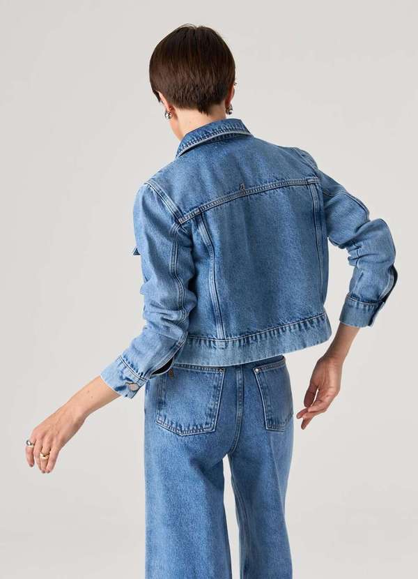 Laccord - Jaqueta Jeans Trucker Azul 4