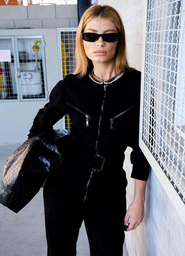 Laccord - Macacao de Sarja com Ziper Preto 1