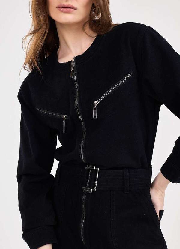 Laccord - Macacao de Sarja com Ziper Preto 4