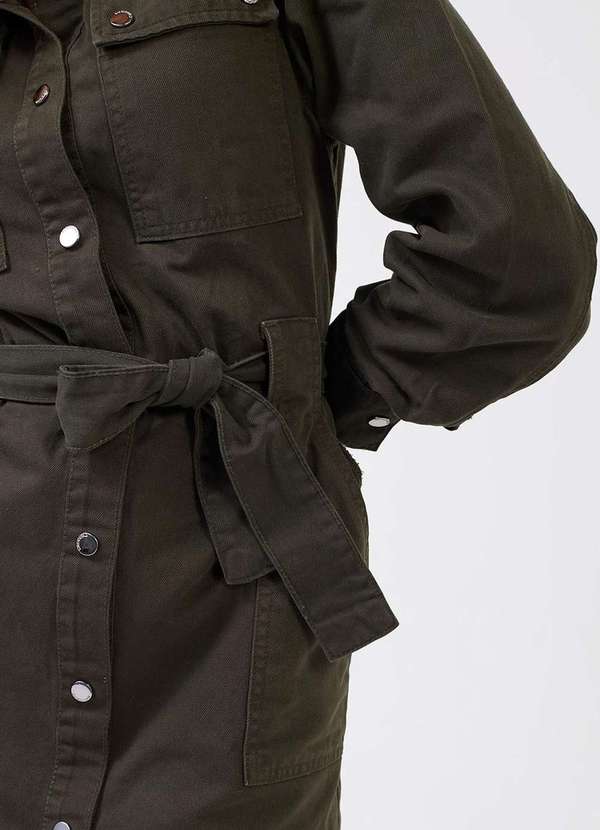 Laccord - Vestido de Sarja Chamise Verde 5