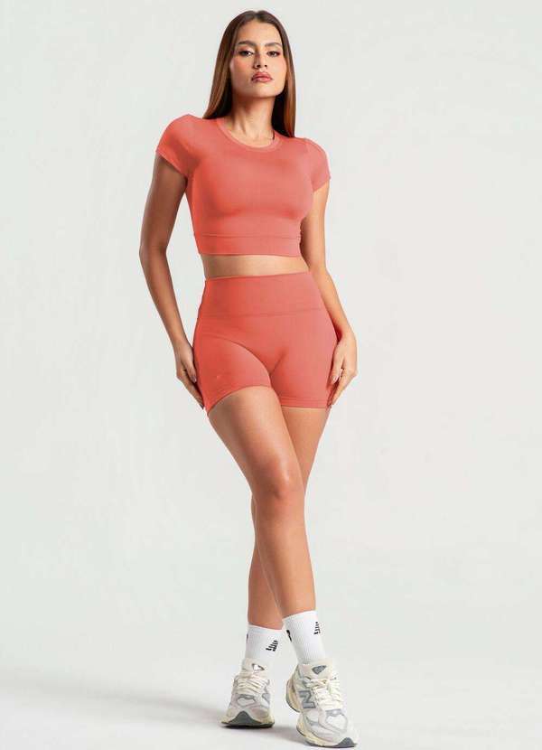 Wemood - Cropped Manga Curta Terracota Wemood - Terracota