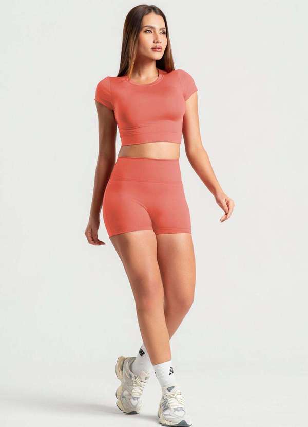 Wemood - Cropped Manga Curta Terracota Wemood - Terracota 2