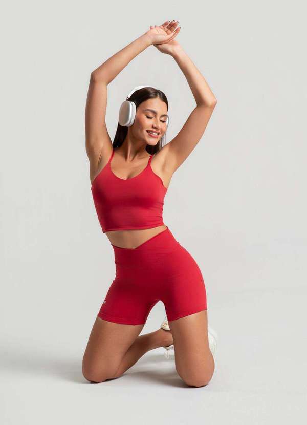 Wemood - Top com Alças Finas Reguláveis Wemood - Vermelho Grená