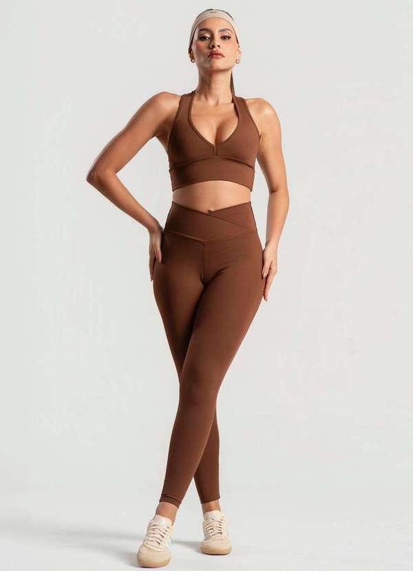 Wemood - Top Decote V Costas Assimétricas Wemood - Marrom