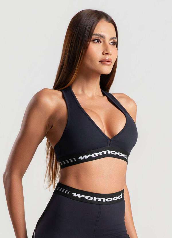 Wemood - Top Fitness Decote V com Elástico Wemood - Preto 2