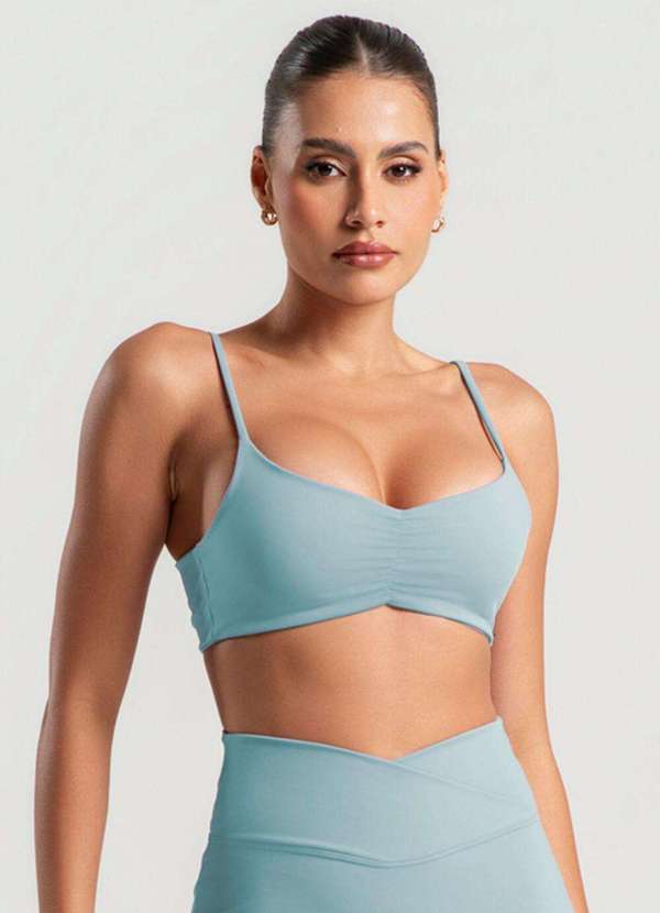 Wemood - Top Franzido com Alças Reguláveis Wemood - Verde Claro