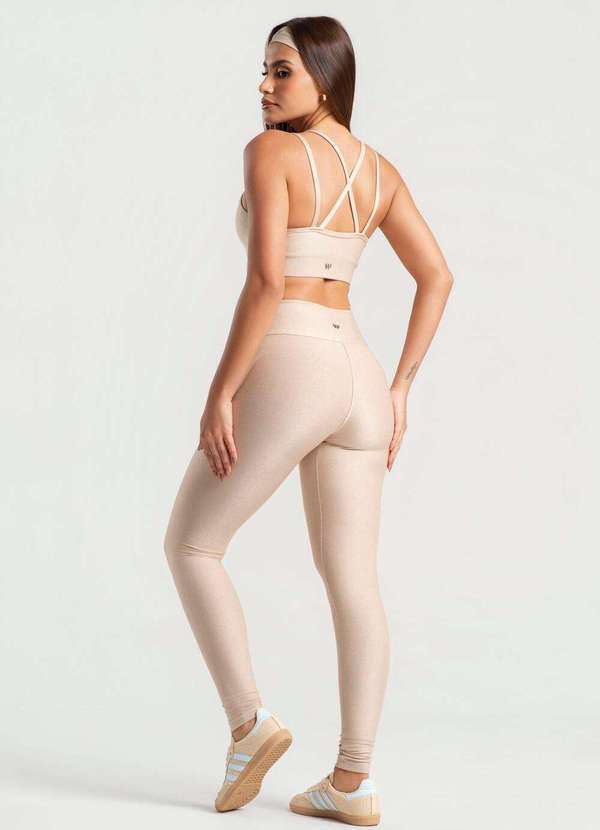 Wemood - Top Suplex Micro Canelado Gloss com 2 Alças Bege Wemood Bege 2