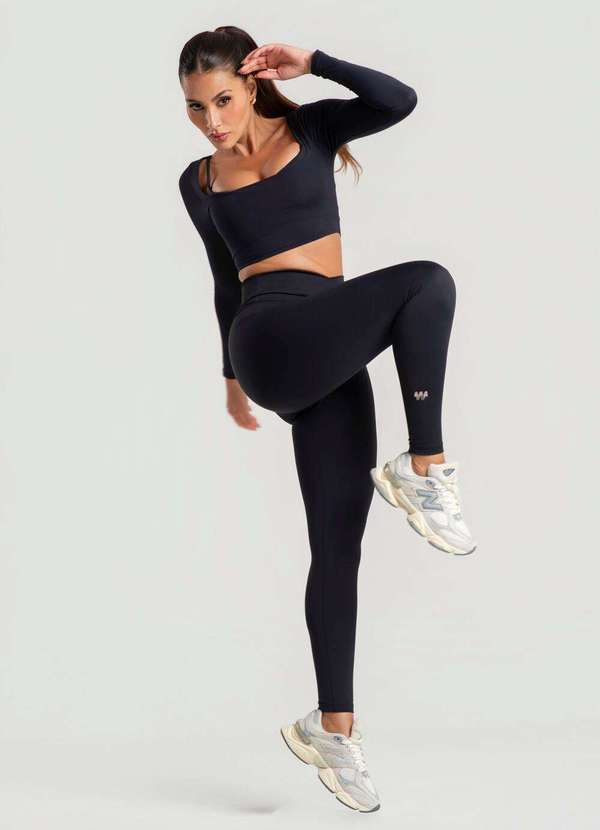 Wemood - Calça Legging Cós Cruzado Poliamida Wemood - Preto