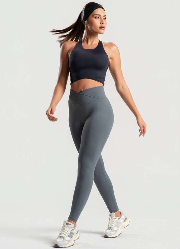 Wemood - Calça Legging Cós Cruzado Poliamida Wemood - Grafite 4