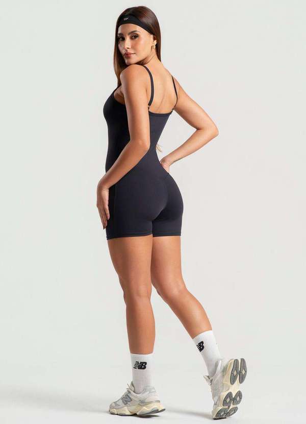 Wemood - Macaquinho Curto Alças Finas Reguláveis Wemood - Preto 4