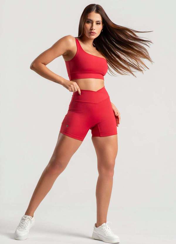 Wemood - Shorts Cós Cruzado Wemood - Vermelho Grená