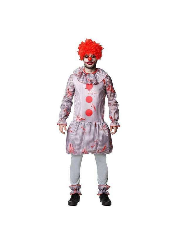 Fantasias Carol Fsp - Fantasia It a Coisa Adulta Masculina Palhaço de Halloween Cinza