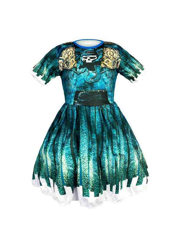 Fantasias Carol Ef - Fantasia Uma Descendentes Infantil de Halloween Verde