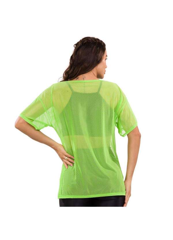 Donna Carioca - Blusão de Tule Verde Iguana com Fita Emborrachada Verde 2