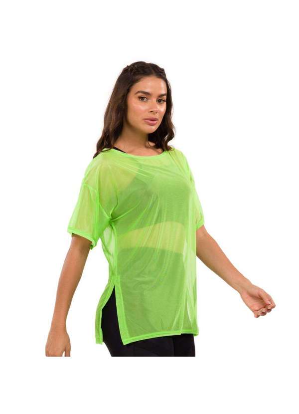 Donna Carioca - Blusão de Tule Verde Iguana com Fita Emborrachada Verde 3