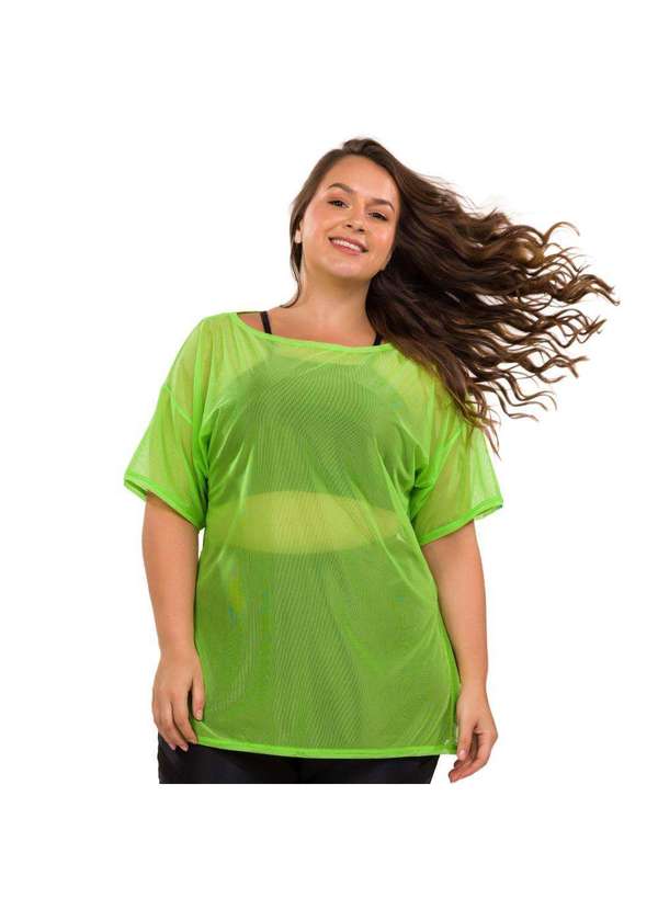 Donna Carioca - Blusão de Tule Verde Iguana com Fita Emborrachada Verde 4