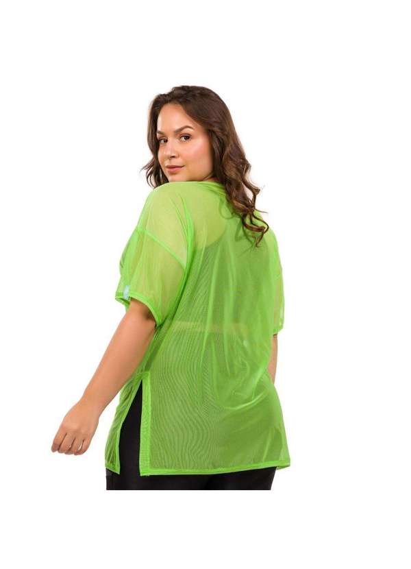 Donna Carioca - Blusão de Tule Verde Iguana com Fita Emborrachada Verde 6