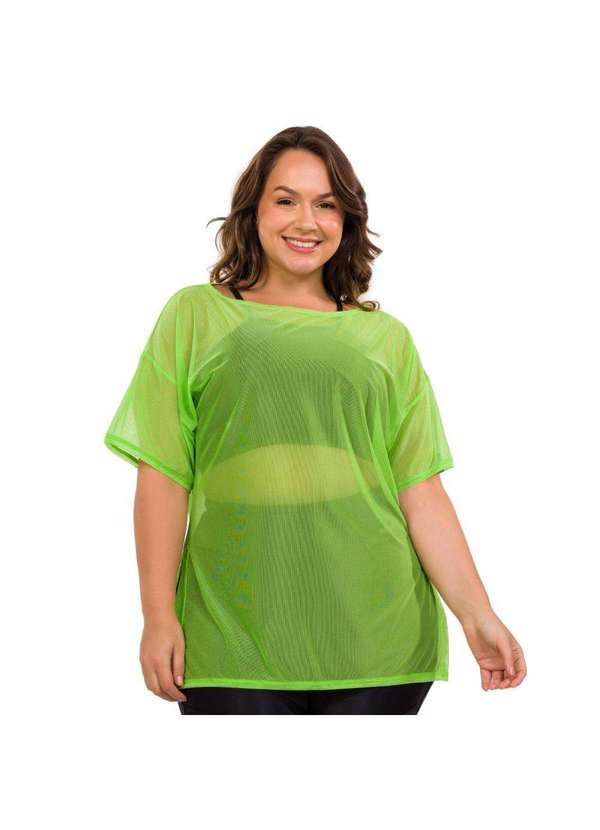 Donna Carioca - Blusão de Tule Verde Iguana com Fita Emborrachada Verde 8