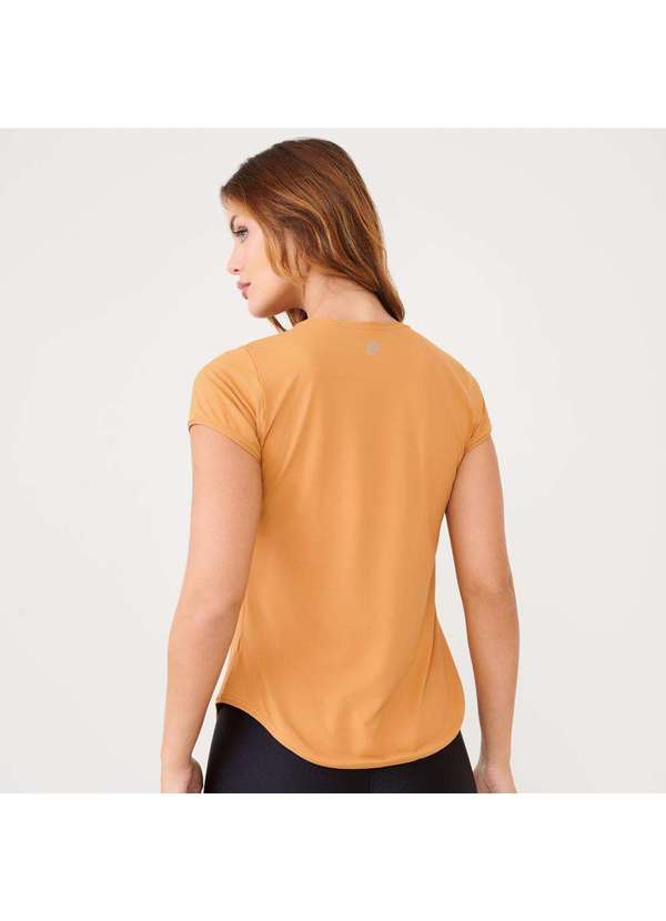 Donna Carioca - Camiseta Básica Dourado Microfibra Amarelo 2