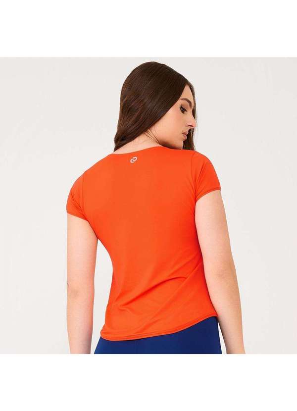 Donna Carioca - Camiseta Básica Laranja Nectarina Microfibra Laranja 2